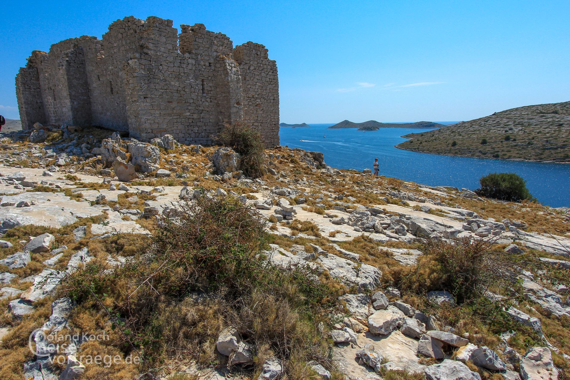 Old fortress in the Kornati National Park